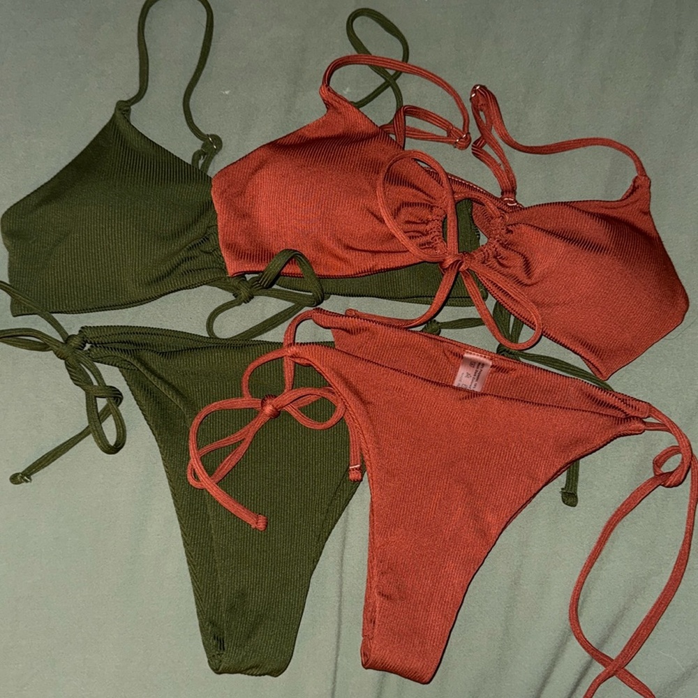 GREEN Shein Bathing Suit Size Medium